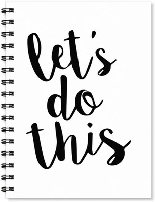 

100yellow A5 Notebook(Notebook | Let’S Do This Printed Notebook | Motivational Quotes Printed | Designer Wire Bound Ruled Paper Sheets Personal And Office Stationary Notebooks Diary, Multicolor)