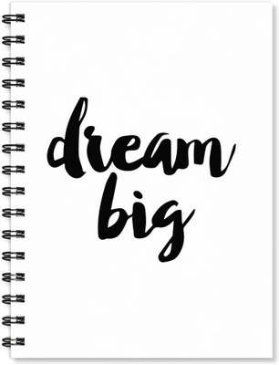 

100yellow A5 Notebook(Notebook | Dream Big Printed Notebook | Motivational Quotes Printed | Designer Wire Bound Ruled Paper Sheets Personal and Office Stationary Notebooks Diary-A5 Size, Multicolor)