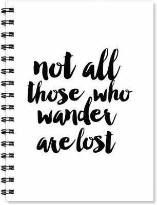 

100yellow A5 Notebook(Notebook | Not All Those Printed Notebook | Motivational Quotes Printed | Designer Wire Bound Ruled Paper Sheets Personal And Office Stationary Notebooks Diary, Multicolor)