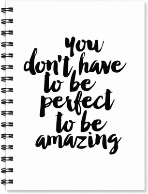 

100yellow A5 Notebook(Notebook | You Don’T Have To Be Printed Notebook | Motivational Quotes Printed | Designer Wire Bound Ruled Paper Sheets Personal And Office Stationary Notebooks Diary, Multicolor)