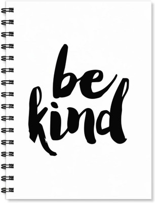 

100yellow A5 Notebook(Notebook | Be Kind Printed Notebook | Motivational Quotes Printed | Designer Wire Bound Ruled Paper Sheets Personal And Office Stationary Notebooks Diary, Multicolor)