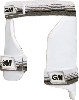 GM Combo Cricket Thigh Guard(Men's, White, Grey)