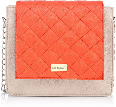 

Satya Paul Hand-held Bag(Beige)