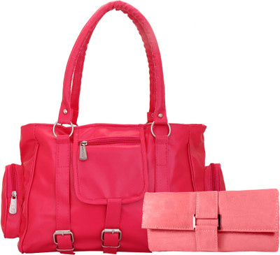 

Lady bar Shoulder Bag(Pink, Red)