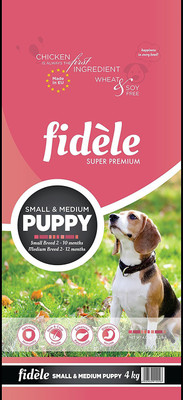 

Pawsitively Fidele Super Premium Small And Medium Puppy, 4Kg Chicken 4 kg Dry Dog Food