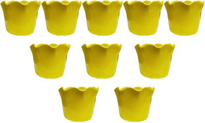 

SHOPTICO Plant Pot Plant Container Set(Pack of 10, Plastic)