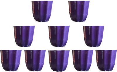 

SHOPTICO Plant Pot Plant Container Set(Pack of 10, Plastic)