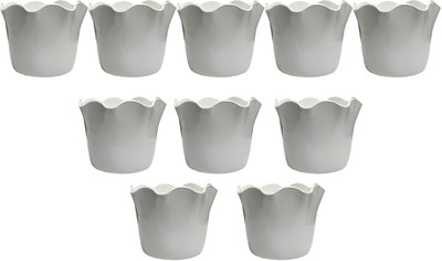 

SHOPTICO Plant Pot Plant Container Set(Pack of 10, Plastic)