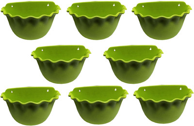 

SHOPTICO Plant Pot Plant Container Set(Pack of 8, Plastic)