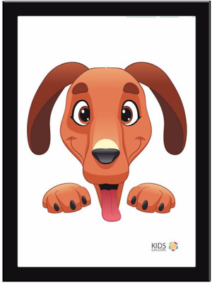 

Dog-Brown Paper Print(11.69 inch X 8.27 inch, Framed)