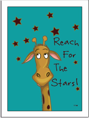 

Reach-For-The-Stars-Blue Paper Print(11.69 inch X 8.27 inch, Framed)