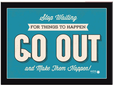 

Go-Out Paper Print(11.69 inch X 8.27 inch, Framed)