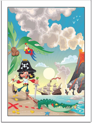 

Pirate Paper Print(11.69 inch X 8.27 inch, Framed)