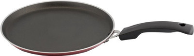 Ucook United Induction Base Tawa 25 cm diameter(Aluminium, Non-stick, Induction Bottom), Red