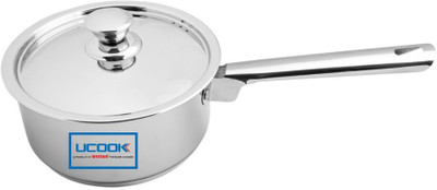 

Ucook United Sauce Pan 18 cm diameter with Lid(Stainless Steel, Induction Bottom)