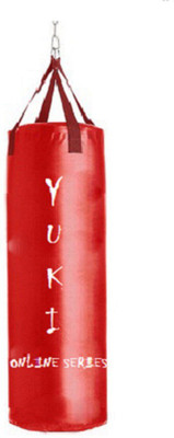 

YUKI Online Series 2.0 Feet Long, Synthetic Leather Material, Red Color, Unfilled with Hanging Straps Hanging Bag(Heavy, 24 kg)