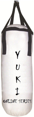 

YUKI Online Series 1.5 Feet Long, PU Material, White Color, Unfilled with Hanging Straps Hanging Bag(Heavy, 18 kg)