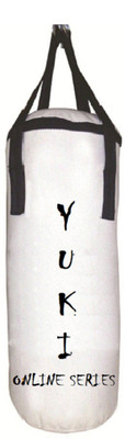 

YUKI Online Series 4.0 Feet Long, PU Material, White Color, Unfilled with Hanging Straps Hanging Bag(Heavy, 48 kg)