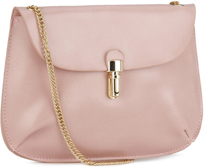 

W Women Evening/Party Pink Leatherette Sling Bag