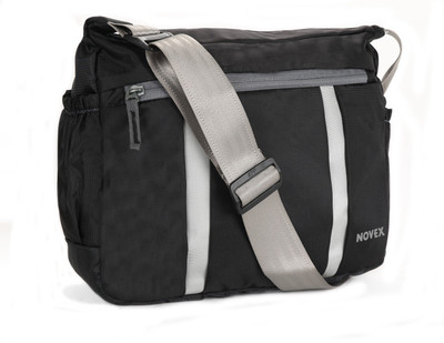 

Novex Men & Women Casual Black Nylon Sling Bag