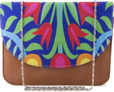 

Radhika Store Girls Evening/Party Multicolor Canvas, Leatherette Sling Bag