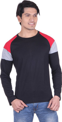 

Vivid Bharti Solid Men's Round Neck Black T-Shirt