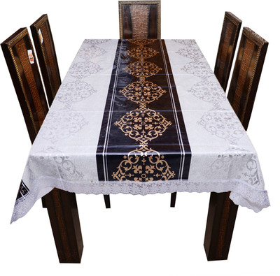 

The Trendy Printed 8 Seater Table Cover(Multicolor, PVC)