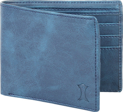 Creature Men Blue Artificial Leather Wallet(6 Card Slots)