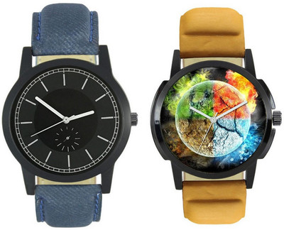 View Celora 402-416 Designer Stylish Watch combo With Fancy Dial And Leather Belt Watch  - For Men Wrist Watches Price Online(Celora)