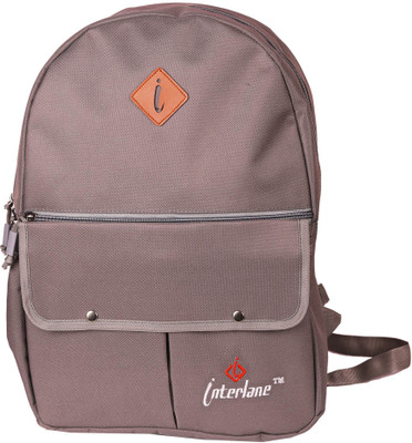 

Interlane intrlane Two Pocket Flep Gry 21Ltr Waterproof Backpack(Grey, 16 inch)
