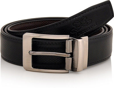 

Blizzard Men Casual Black Artificial Leather Reversible Belt, Black & brown