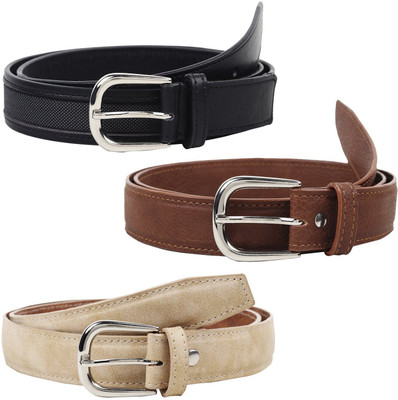 

Jainsons Women Casual, Party Black, Brown, Beige Artificial Leather Belt, Multicolor