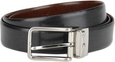 

Tommy Hilfiger Men Formal Multicolor Genuine Leather Reversible Belt, Black/brown