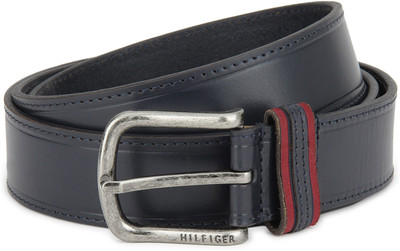 

Tommy Hilfiger Men Formal Blue Genuine Leather Belt, Navy