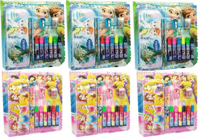 

TECHNOCHITRA STATIONERY & SKETCH PEN SET OF SIX (3 EACH) A COMPLETE BIRTHDAY GIFT / RETURN GIFT SET(Set of 6)