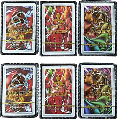 

Lancer 100% PURE PLASTIC PLAYING CARDS (Set Of 6)(Multicolor)