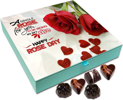 

Chocholik Rose Day Gift Box - A Rose For You For Being In My Life Chocolate Box - 9pc Truffles(108 g)