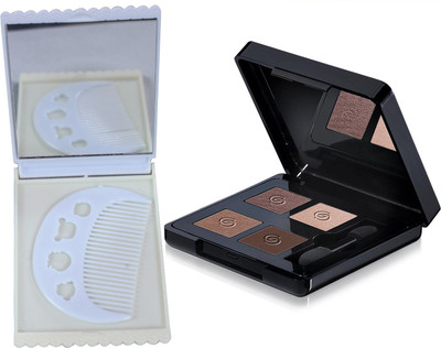 

Oriflame Sweden Giordani Gold Eye Shadow Quad 5.2g (Divine Brown - 32076) Wth Comb Mirror Set(Set of 3)