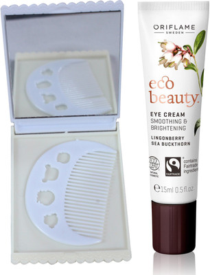 

Oriflame Sweden Ecobeauty Eye Cream 15ml (32200) With Comb Morror Set(Set of 3)