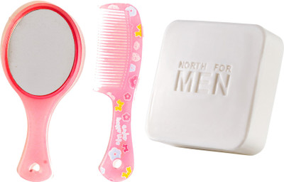 

Oriflame Sweden North For Men Fairness Soap Bar 100g (32230) With Mirror Comb Set(Set of 3)