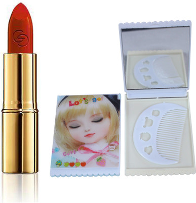 

Oriflame Sweden Giordani Gold Iconic Lipstick SPF 15 4g (Red Fatale - 30455) With Mirror Comb(Set of 3)
