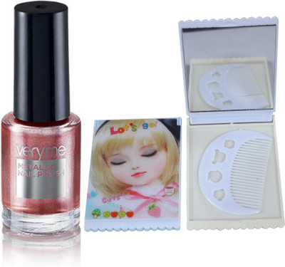 

Oriflame Sweden Very Me Metallic Polish Sweet Candy (30919) With Mirror Comb(Set of 3)