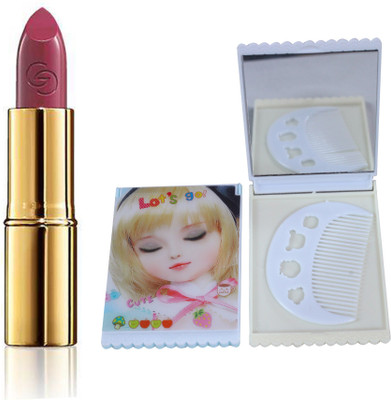 

Oriflame Sweden Giordani Gold Iconic Lipstick SPF 15 4g (Muted Plum - 30456) With Mirror Comb(Set of 3)