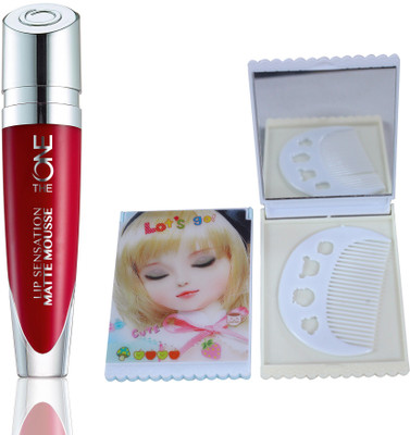 

Oriflame Sweden The ONE Lip Sensation Matte Mousse 5ml (Rouge Suede - 31951) With Mirror Comb(Set of 3)