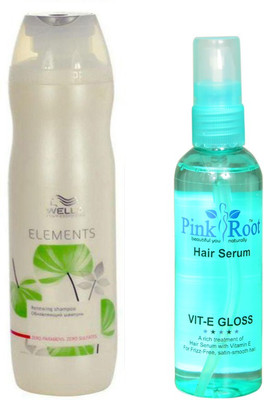 

WELLA ELEMENTS SHAMPOO WITH PINK ROOT HAIR SERUM(Set of 2)