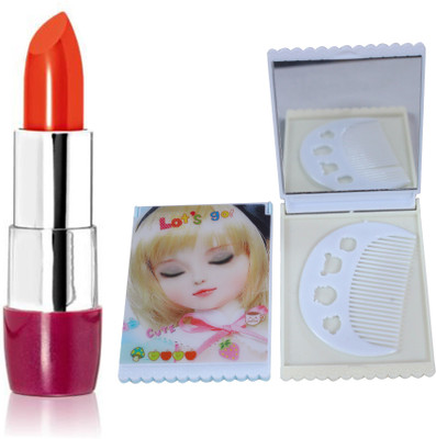 

Oriflame Sweden The ONE 5-in-1 Colour Stylist Lipstick Intense Collection (Orange Pop - 32241) With Mirror Comb(Set of 3)
