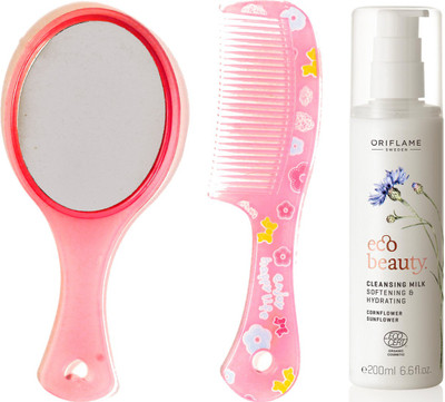 

Oriflame Sweden Ecobeauty Cleansing Milk 200ml (32197) With Mirror Comb(Set of 3)