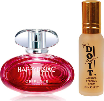 

Oriflame Sweden Happydisiac Woman Eau De Toilette 50ml (31630) With Just Do It Perfume 30ml(Set of 2)