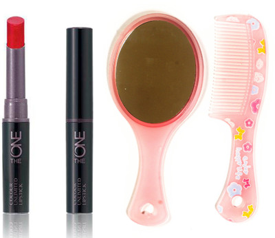 

Oriflame Sweden The ONE Colour Unlimited Lipstick 1.7g (Endless Red - 30575) With Comb Mirror(Set of 3)