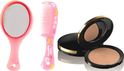 

Oriflame Sweden Giordani Gold Sheer Powder SPF 15 (Light - 31808) Wth Mirror Comb Set(Set of 3)